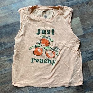 Just Peachy Muscle Tee